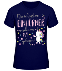 Einhorn Geboren In Mai · Frauen Basic T-Shirt