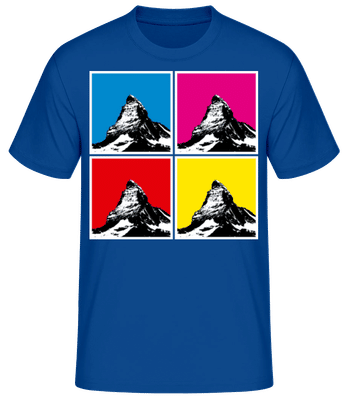 Pop Art Matterhorn - Men's Basic T-Shirt - Royal blue - Front