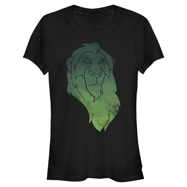 Aperçu: Disney - Le Roi lion - Scar Watercolor - Femme T-shirt - Noir - Devant