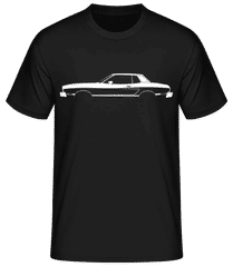 'Ford Mustang Ghia Coupe1974' Silhouette · Männer Basic T-Shirt