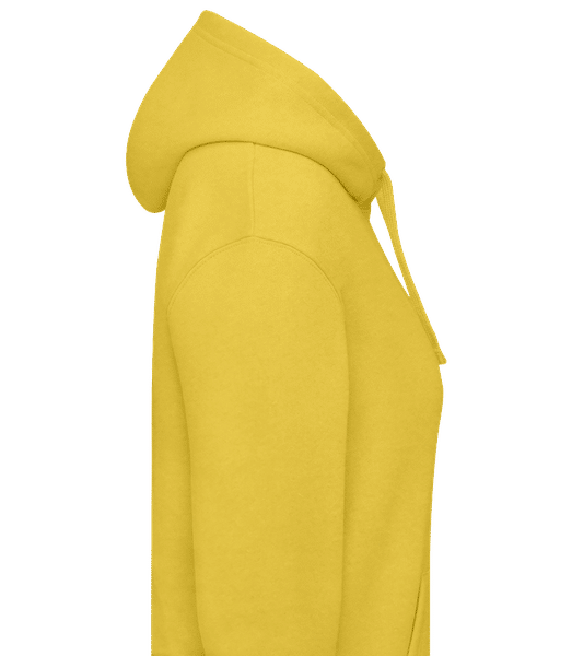 Aperçu: Sweat à capuche standard pour femme - Jaune - Droite