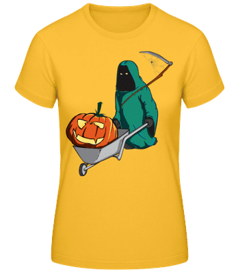 Faucheuse D'Halloween - T-shirt standard Femme - Jaune doré - Devant