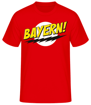 Bayern - Männer Basic T-Shirt - Rot - Vorne