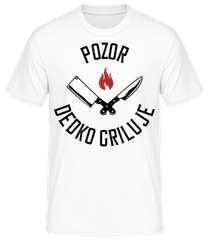 Pozor Dedko Griluje · Pánske basic tričko