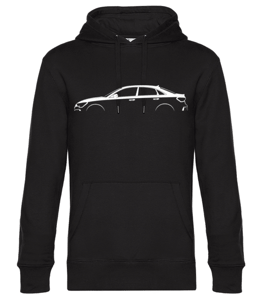 'Audi A3 Sedan (8Y)' Silhouette - Sweat à capuche premium Unisexe - Noir - Devant