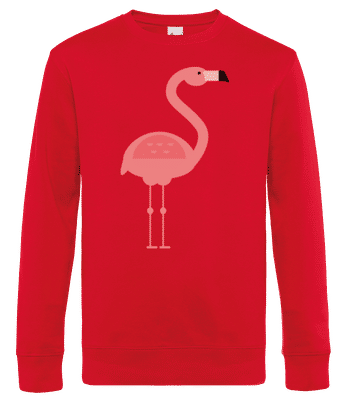 Flamingo Bild - Männer Standard Pullover - Rot - Vorne