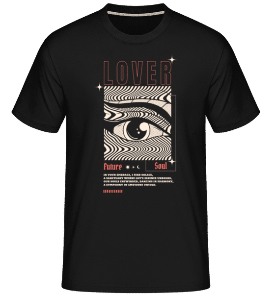 Aperçu: Lover -  T-Shirt Shirtinator homme - Noir - Devant