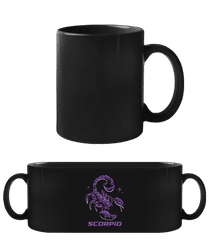 Mecha Robotic Zodiac Sign Scorpio · Schwarze Tasse
