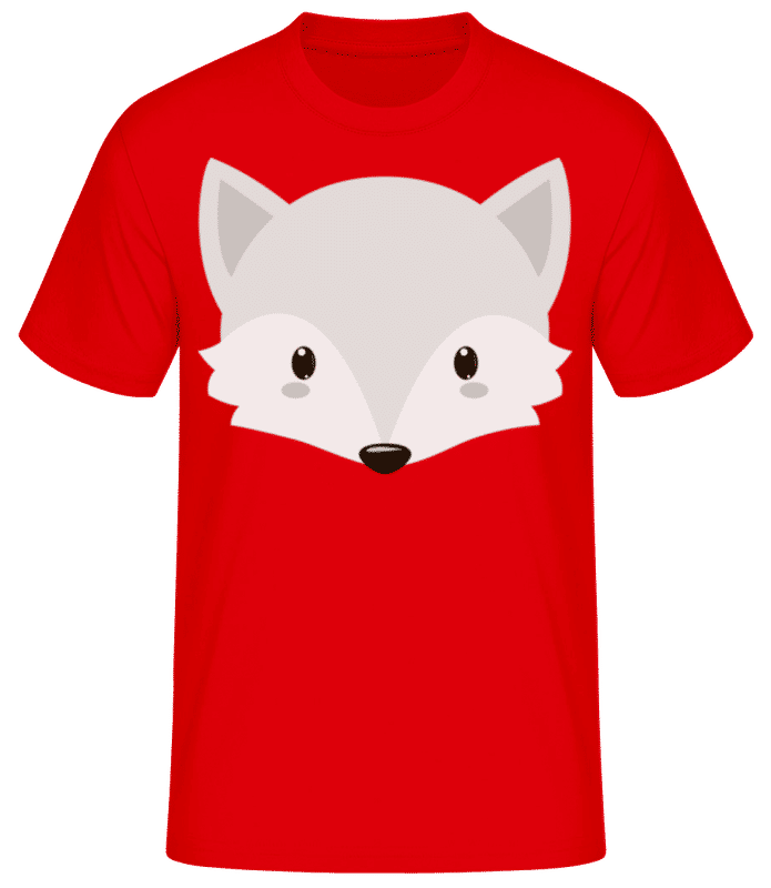 Preview: Fox Comic White - Men's Basic T-Shirt - Red - Front