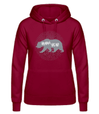 Mama Bear - Women's Hoodie - Bordeaux - Front