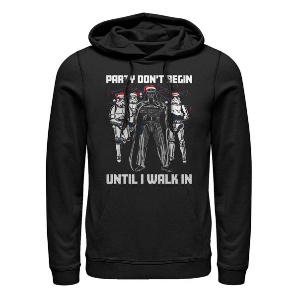 Aperçu: Star Wars - Darth Vader Party Don't Begin - Christmas - Unisex Sweat à capuche - Noir - Devant