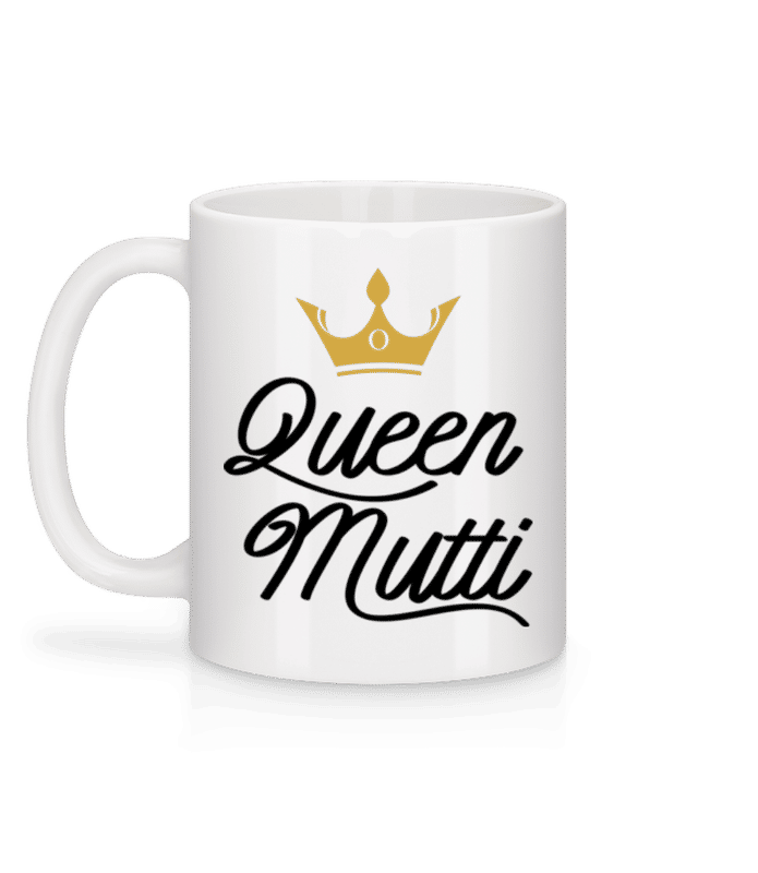 Vorschau: Queen Mutti - Tasse - Weiß - Hinten
