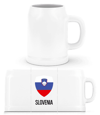 Slovenia - Pivný pohár - Biela - Predné