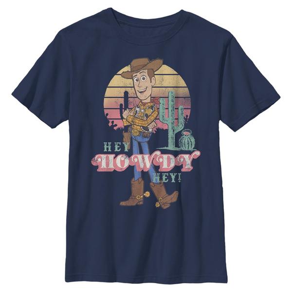 Aperçu: Pixar - Toy Story - Photo de groupe Hey Howdy - Enfant T-shirt - Bleu marine - Devant