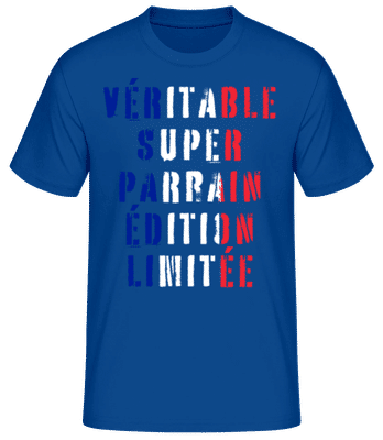Super Parrain Édition Limitée - T-shirt standard Homme - Bleu royal - Devant
