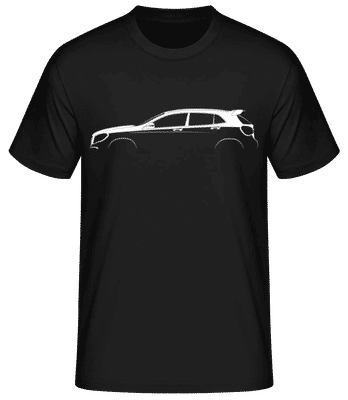 'Mercedes GLA X156' Silhouette - Camiseta básica para hombre - Negro - delante