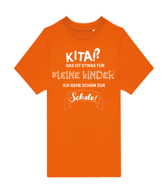 Ich Gehe In Die Schule - Kinder T-Shirt B&C - Orange - Vorne