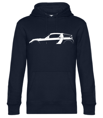 'Smart Roadster Coupe' Silhouette - Pánska štandardná mikina s kapucňou - Namornícka modrá - Predné