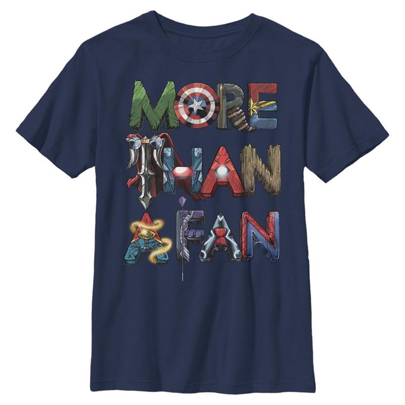 Náhľad: Marvel - Avengers Fan Letters - Detské Tričko - Namornícka modrá - Predné