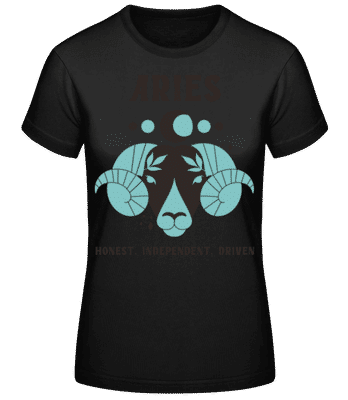 Aries - Women's Basic T-Shirt - Black - Front