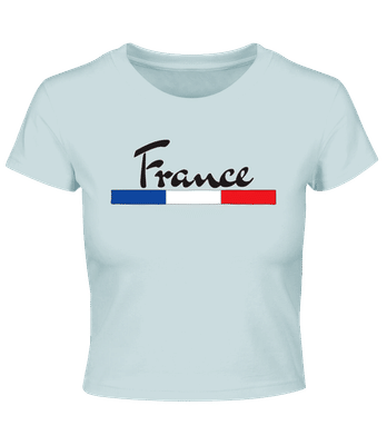 Football France - Crop top - Bleu clair - Devant