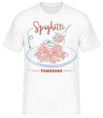 Spaghetti Pomodoro - T-shirt standard Homme - Blanc - Devant
