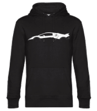 'Lamborghini Sesto Elemento' Silhouette - Sudadera estándar para hombre - Negro - delante