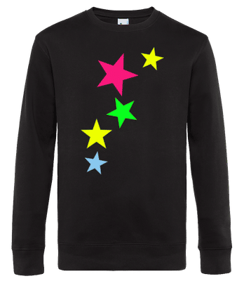 Colorful Stars - Men's standard sweatshirt - Black - Front
