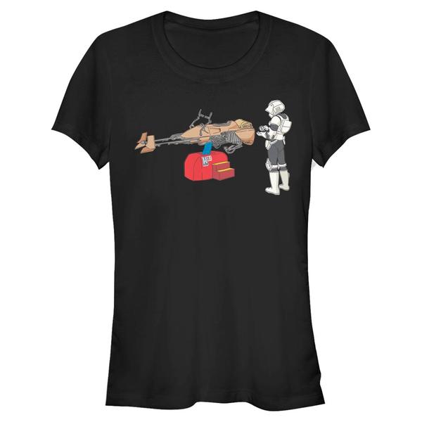 Aperçu: Star Wars - Stormtrooper Trooper Ride - Femme T-shirt - Noir - Devant