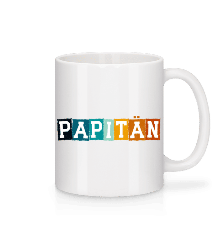 Vorschau: Papitän - Tasse - Weiß - Vorne