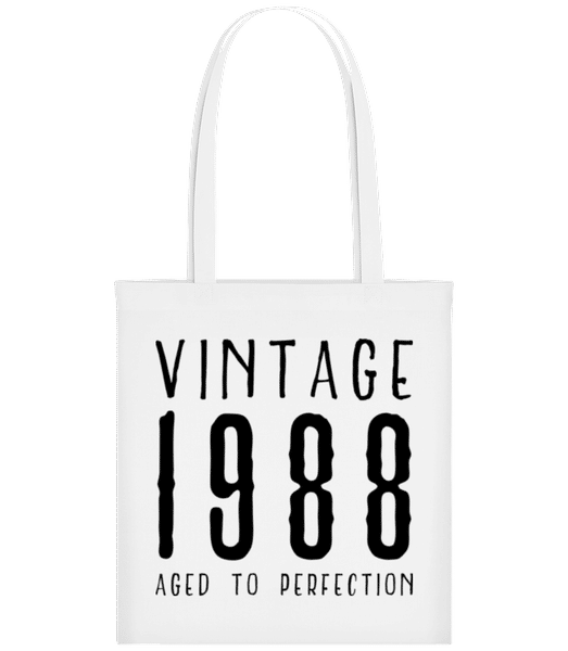 Aperçu: Vintage 1988 Aged To Perfection - Tote Bag - Blanc - Devant