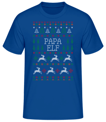 Papa Elf - Pánské basic tričko - Královská modrá - Napřed
