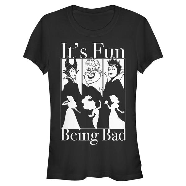 Aperçu: Disney - Méchants - Skupina Bad Fun - Femme T-shirt - Noir - Devant