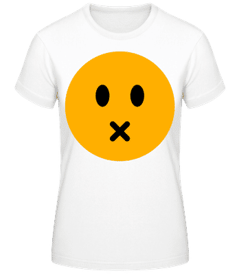 Silent Smiley - T-shirt femme B&C - Blanc - Devant