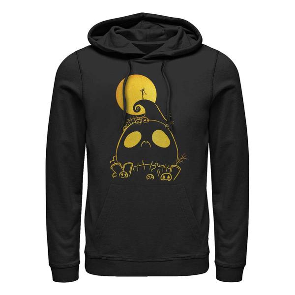 Aperçu: Disney Classics - L'étrange Noël de monsieur Jack - Jack cemetery - Halloween - Unisex Sweat à capuche - Noir - Devant