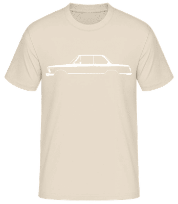 'BMW 2002 tii' Silhouette - Pánske basic tričko - Krémová - Predné