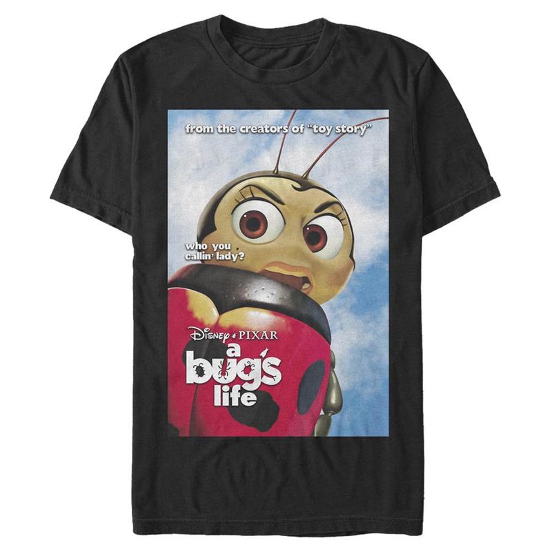 Vorschau: Pixar - Das große Krabbeln - Francis Not a Lady Poster - Männer T-Shirt - Schwarz - Vorne