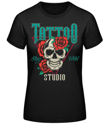 Stay Wild Studio - Frauen Basic T-Shirt - Schwarz - Vorne