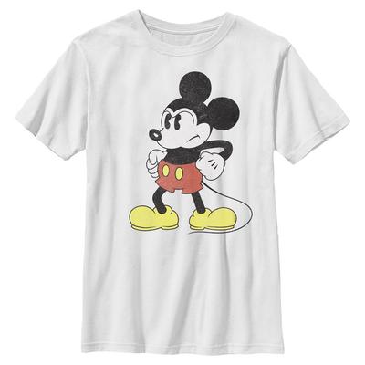 Disney - Micky Maus - Mickey Mouse Mightiest Mouse - Kinder T-Shirt - Weiß - Vorne