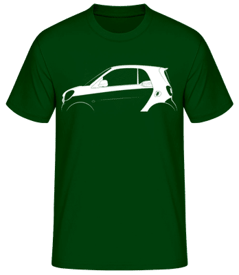 'Smart Fortwo (C453)' Silhouette - T-shirt standard Homme - Vert bouteille - Devant