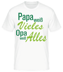 Opa Weiß Alles · Männer Basic T-Shirt