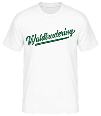 Waldtrudering Swoosh - Männer Basic T-Shirt - Weiß - Vorne