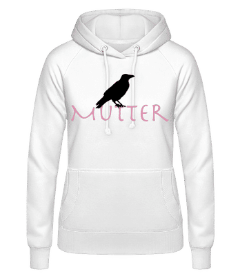 Rabenmutter - Frauen Hoodie - Weiß - Vorne