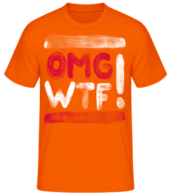 OMG WTF - Männer T-Shirt B&C - Orange - Vorne