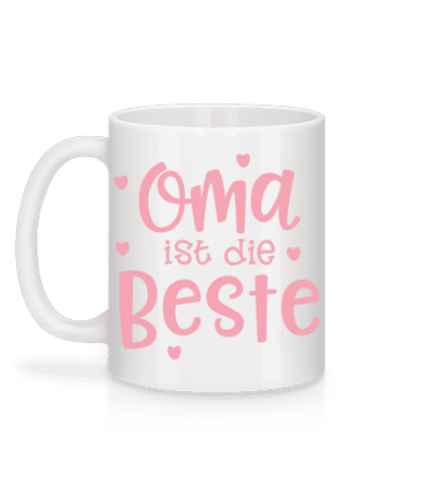 Oma Ist Die Beste - Tasse - Weiß - Hinten