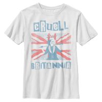 Disney Classics - Cruella - Cruella DeVille Cruell Britannia - Kids T-Shirt - White - Front