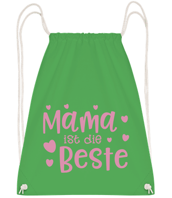 Mama Ist Die Beste - Turnbeutel - Irischgrün - Vorn