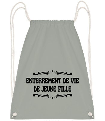 Enterrement De Vie De Jeune Fill - Sac à dos Drawstring - Anthracite - Vorn