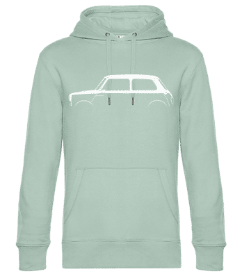 'Mini Cooper Mk I' Silhouette - Sweat à capuche standard homme - Menthe verte - Devant