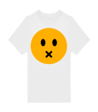 Silent Smiley - T-shirt homme B&C - Blanc - Devant